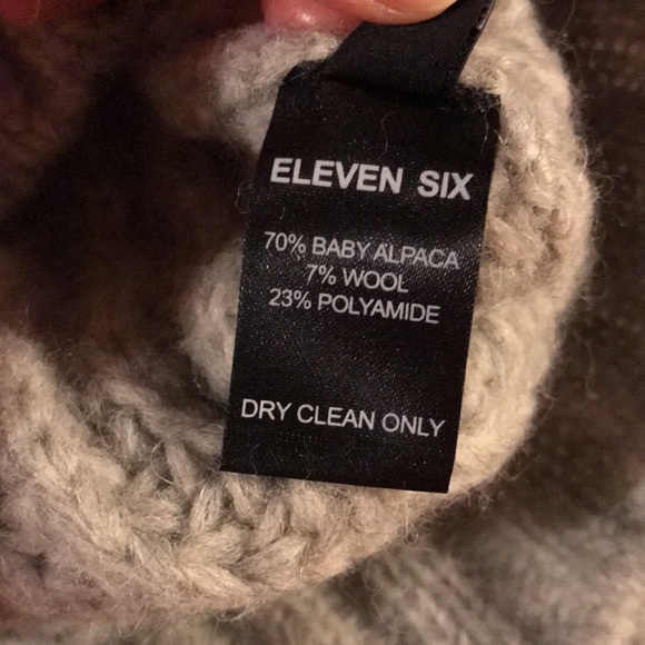 ELEVEN SIX Cable Knit Alpaca Sweater - Picture 8 of 8